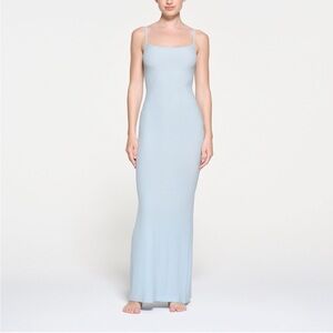 SKIMS Long ribbed fits everybody dress Celeste